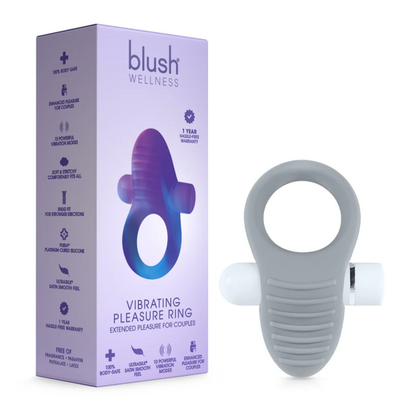 Blush Wellness Vibrating Erection Pleasure Ring - MedAmour