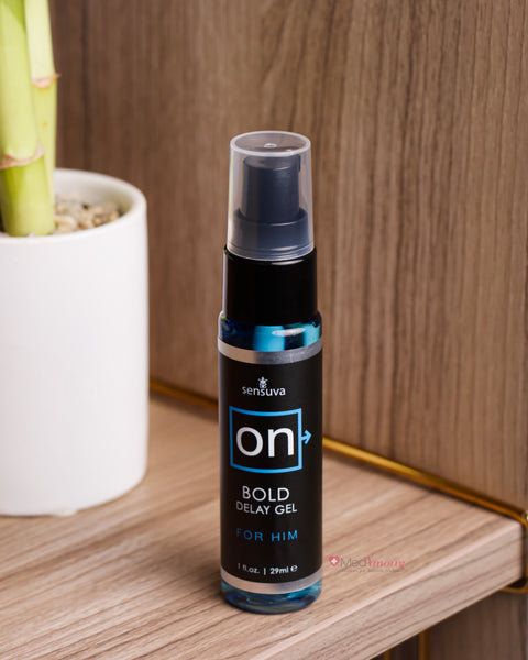 Sensuva ON Bold Delay Gel for Him 1oz - MedAmour