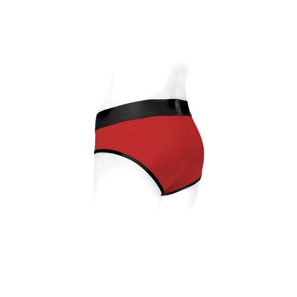 SpareParts Tomboi Red/Black Nylon Harness - Assorted Sizes