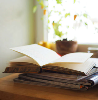 sexual health books on book shelves