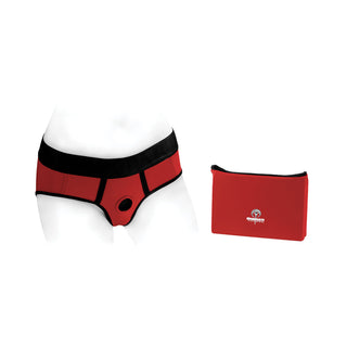 SpareParts Tomboi Red/Black Nylon Harness - Assorted Sizes