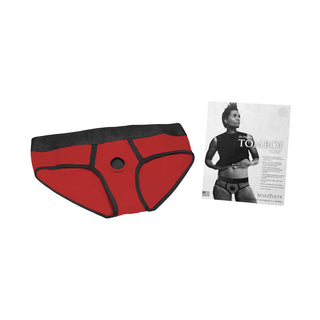 SpareParts Tomboi Red/Black Nylon Harness - Assorted Sizes
