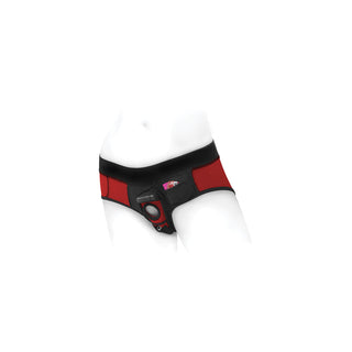 SpareParts Tomboi Red/Black Nylon Harness - Assorted Sizes